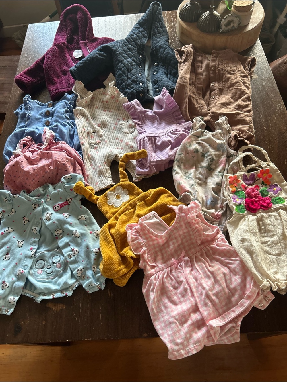 Assorted Baby Girl Lot (0-3months) with wipe warmer and carrier. Most is NWOT
